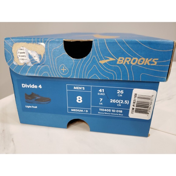NEW - Size 8 -BROOKS Men's‎ Divide 4 Light Trail Shoes Sneakers Walking Athletic - Picture 5 of 6